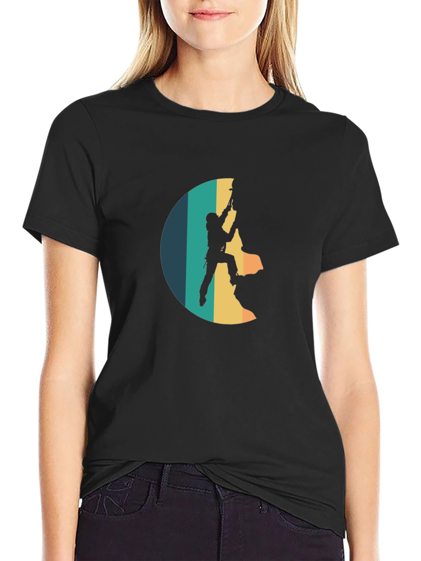 Climbing Retro Style T-Shirt