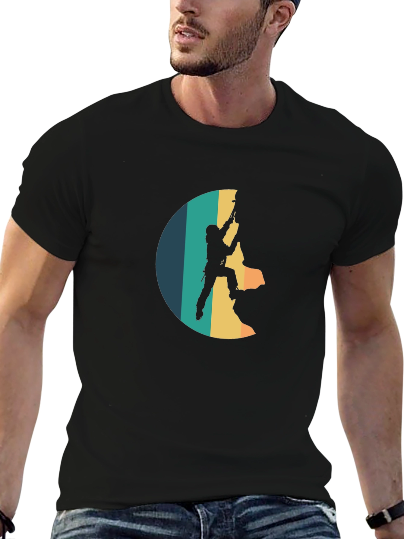 Climbing Retro Style T-Shirt