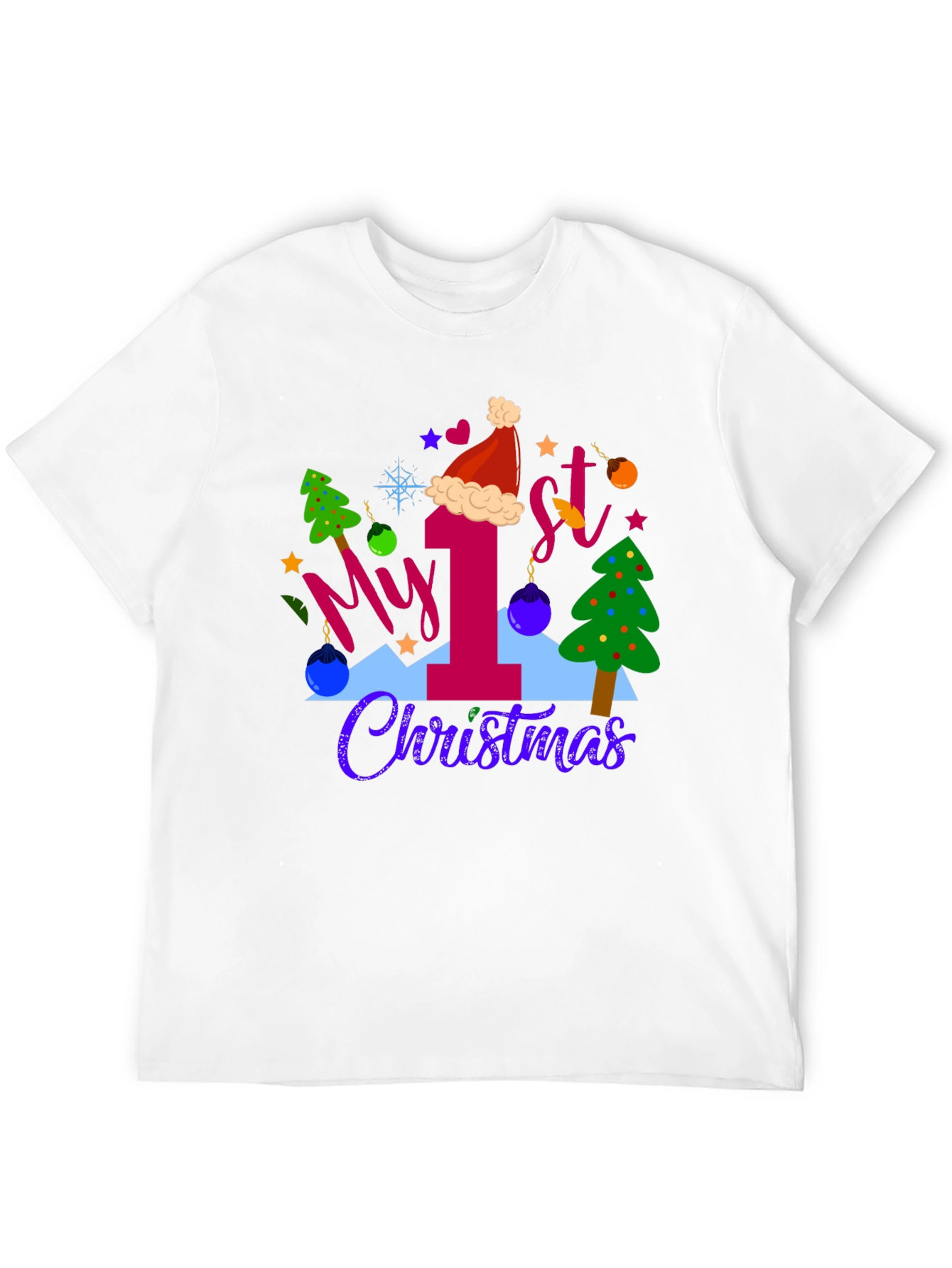 My 1st Christmas Black T-Shirt