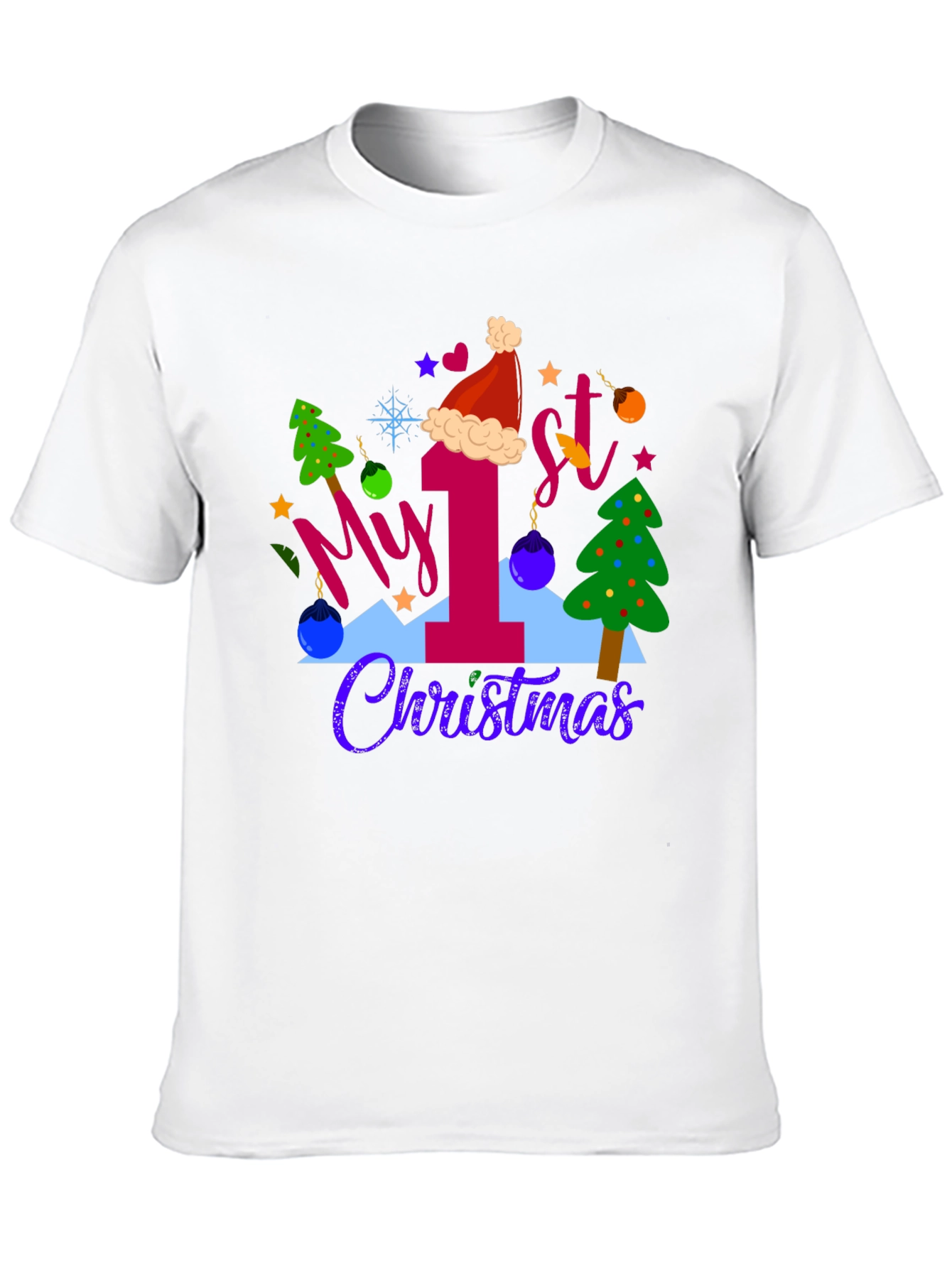 My 1st Christmas Black T-Shirt