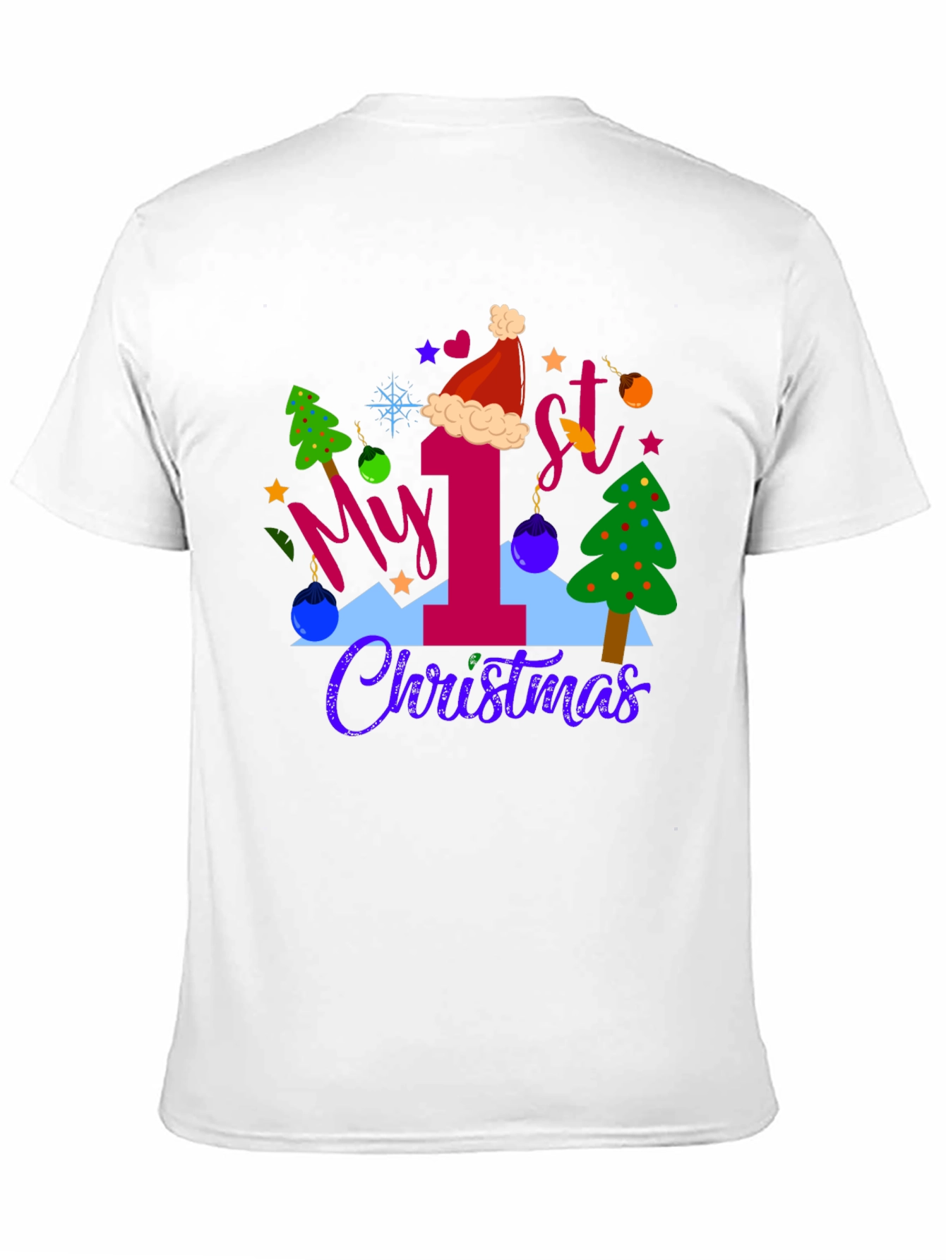 My 1st Christmas Black T-Shirt