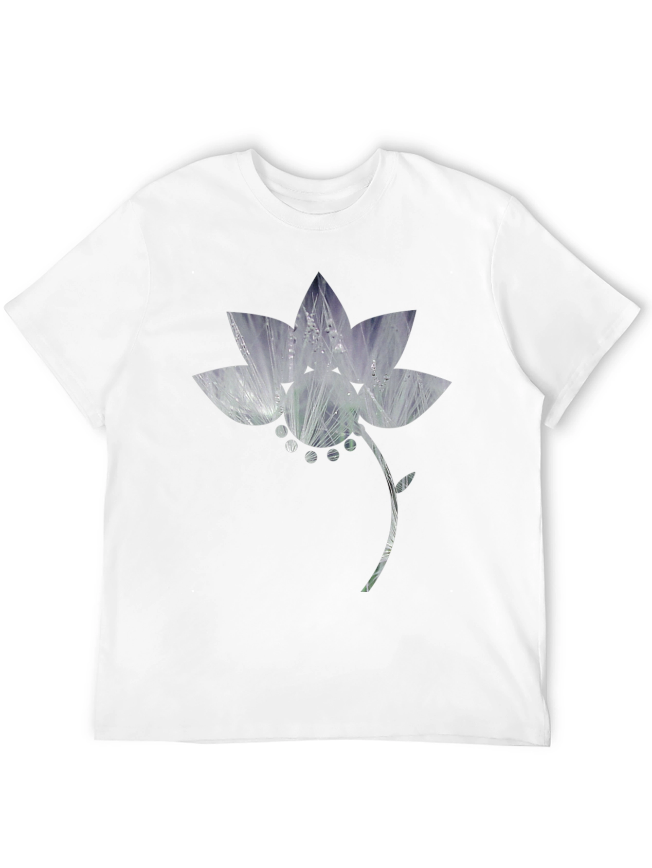 Floral Graphic Print Black T-Shirt