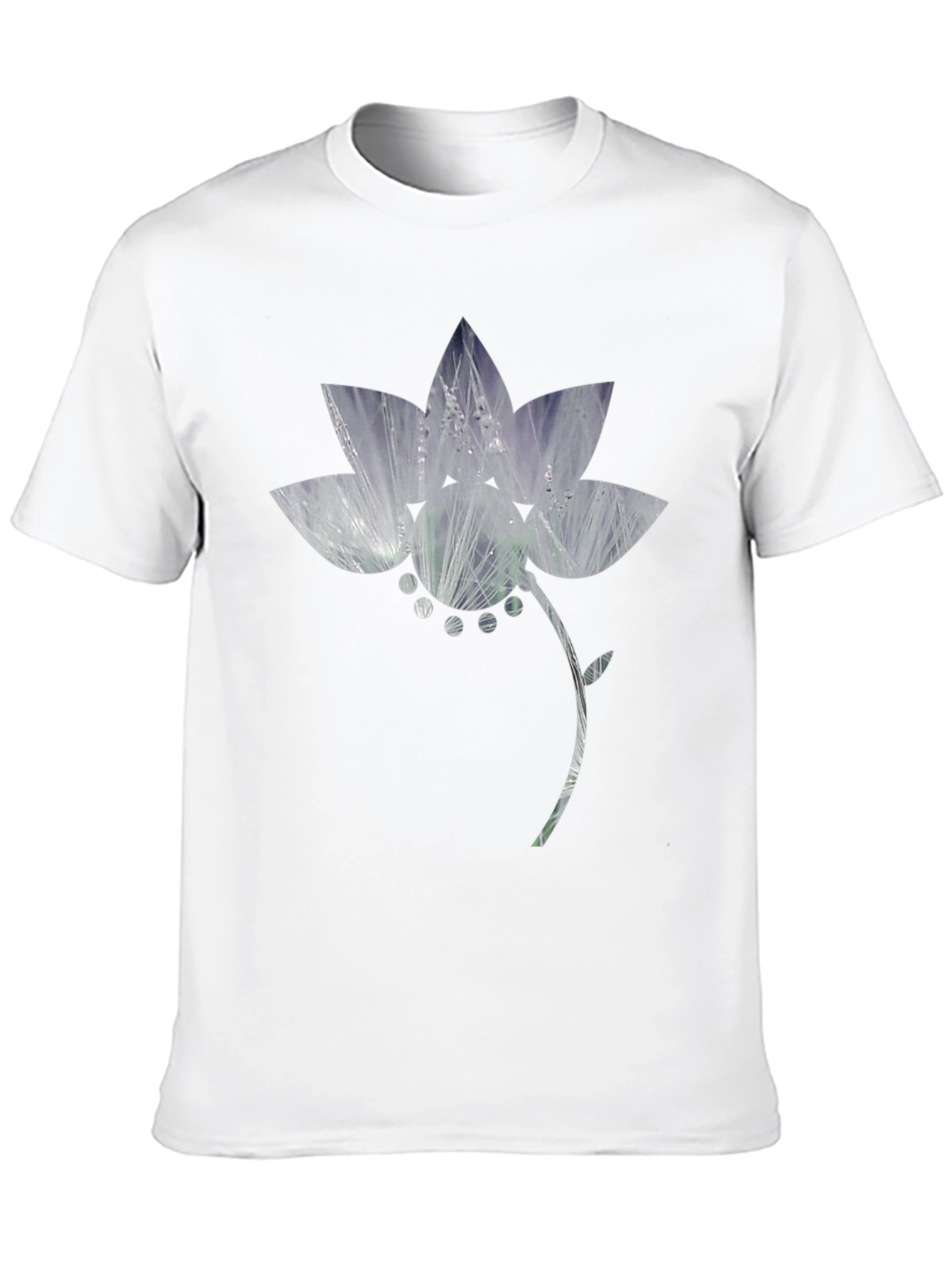 Floral Graphic Print Black T-Shirt