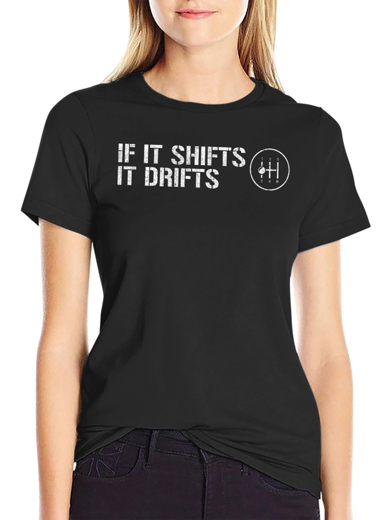 If It Shifts It Drifts Mens Black T-Shirt