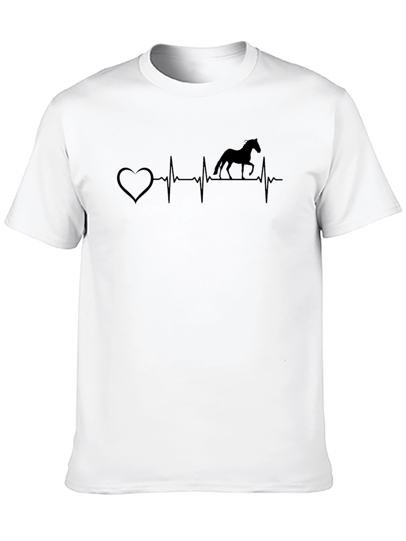 Heartbeat Horse Lover T-Shirt - Equestrian Style