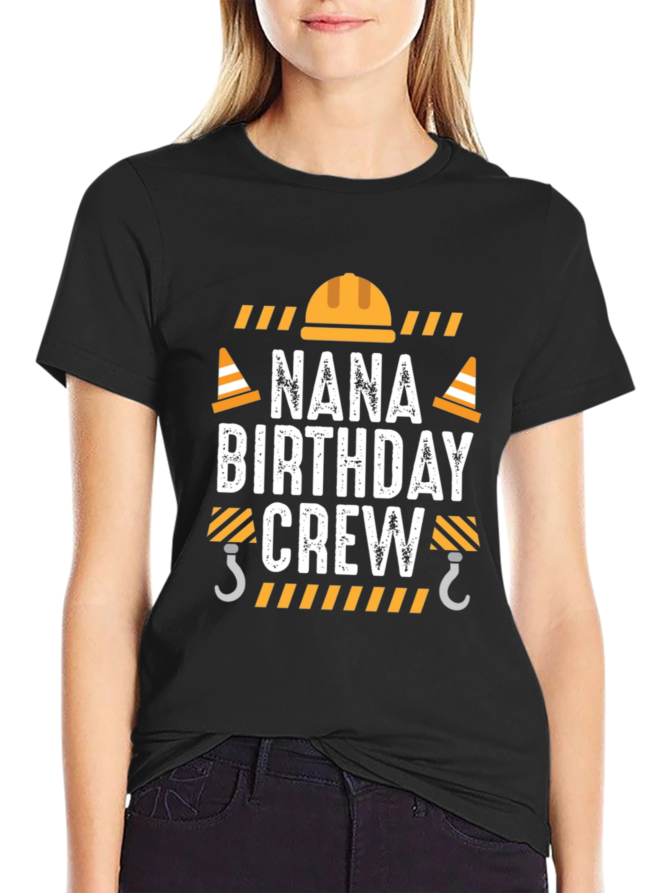 Nana Birthday Crew T-Shirt - Construction Theme