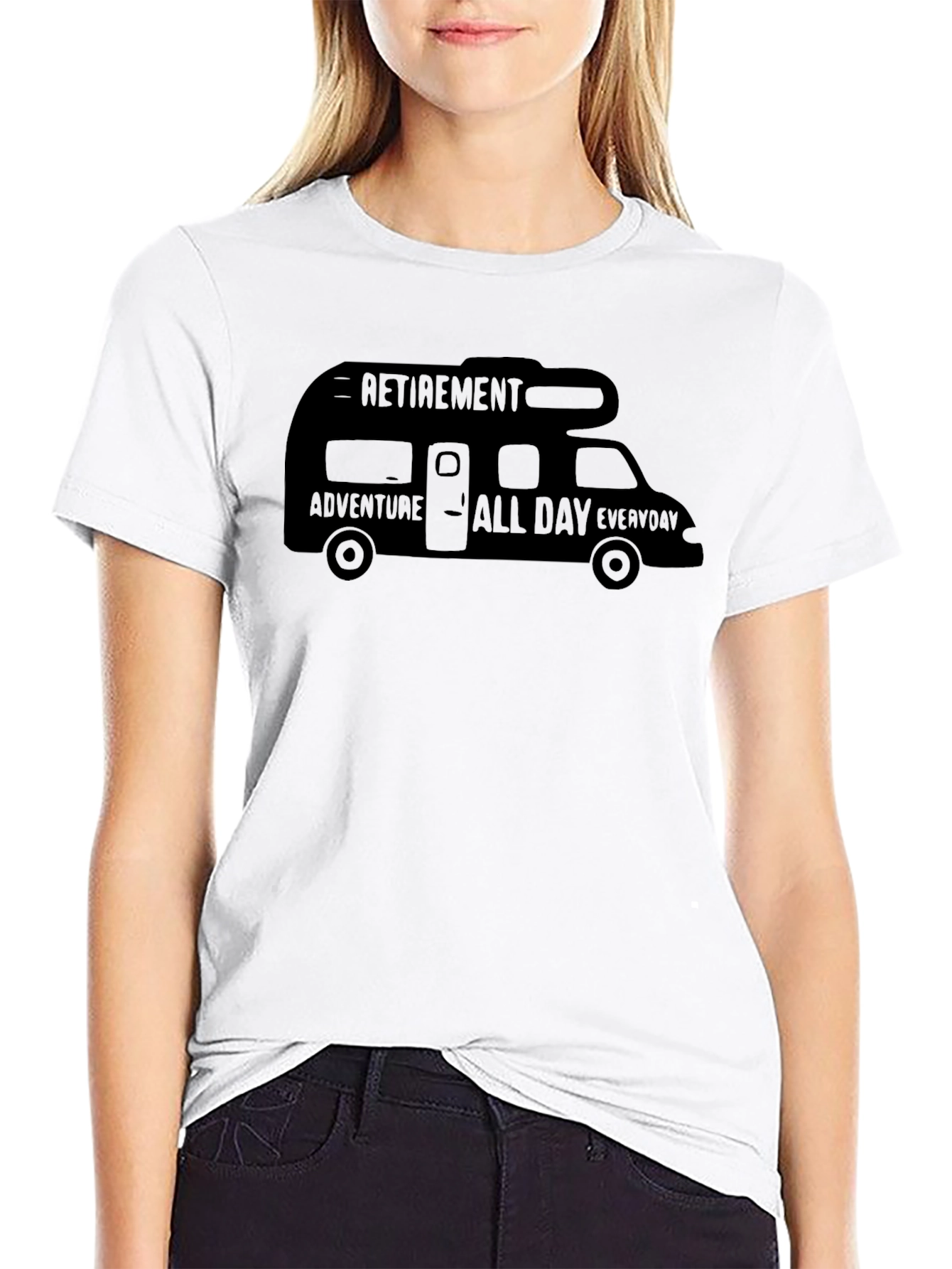 Retirement Adventure RV T-Shirt - All Day Everyday