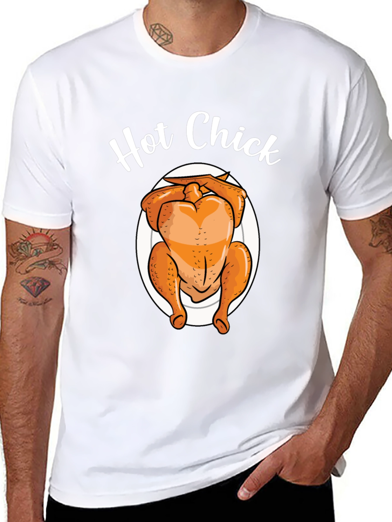 Hot Chick T-Shirt - Funny Thanksgiving Turkey Tee