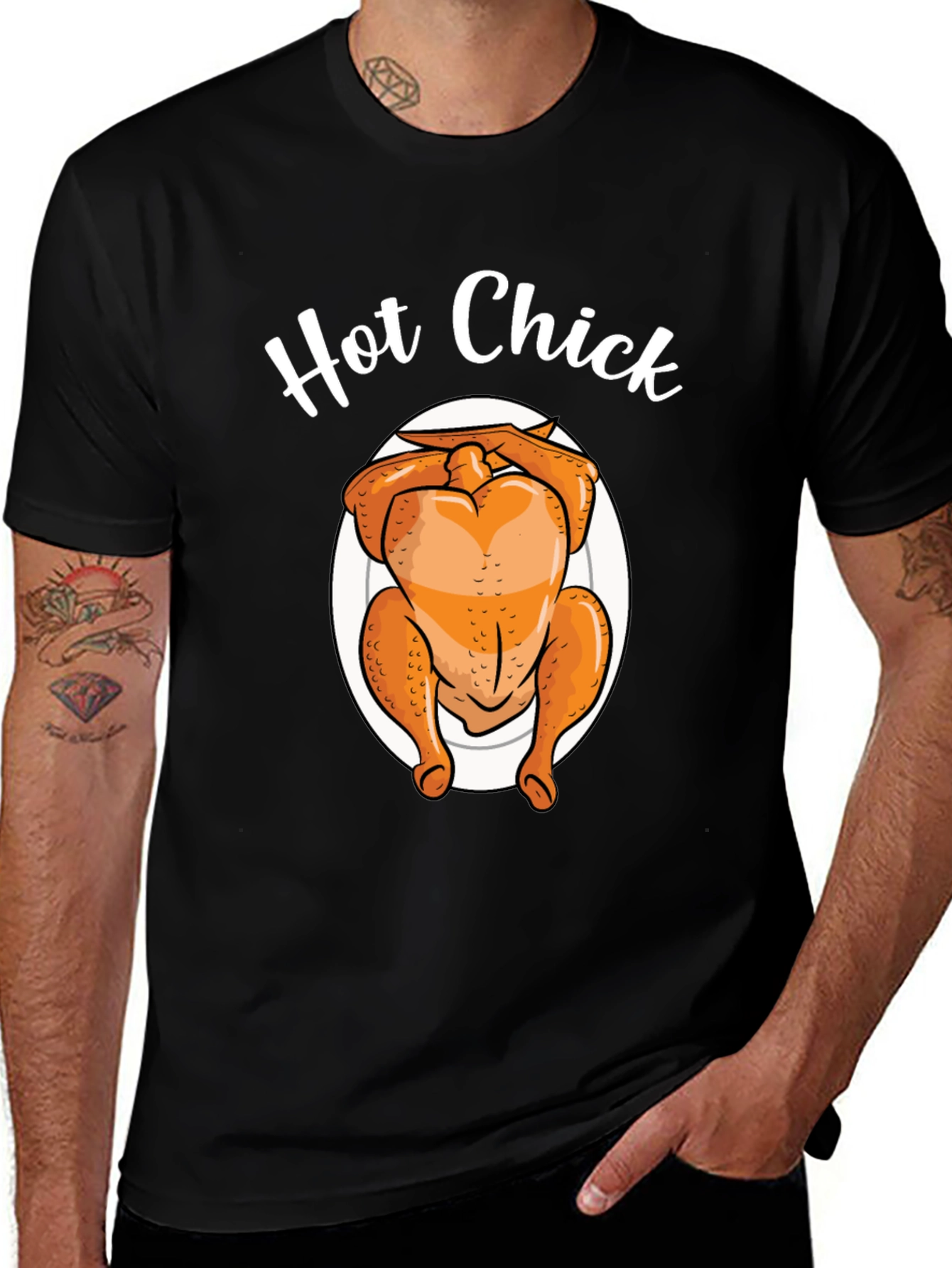 Hot Chick T-Shirt - Funny Thanksgiving Turkey Tee