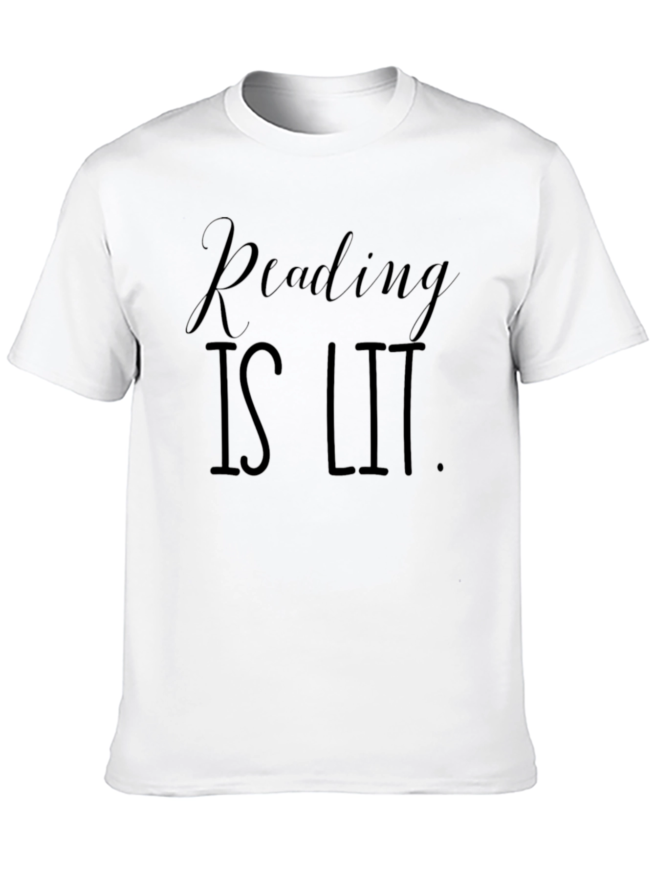 Reading Is Lit Black Graphic Tee