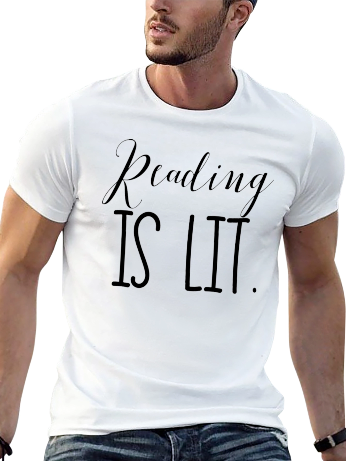 Reading Is Lit Black Graphic Tee