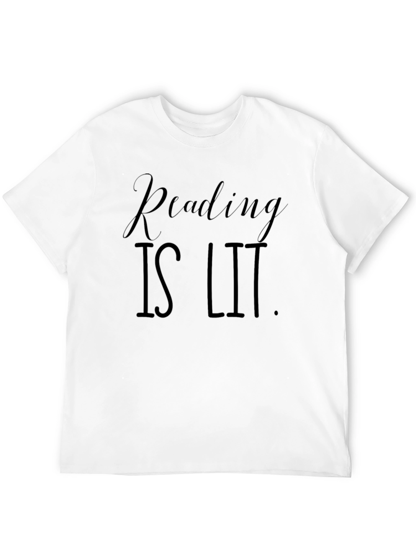 Reading Is Lit Black Graphic Tee