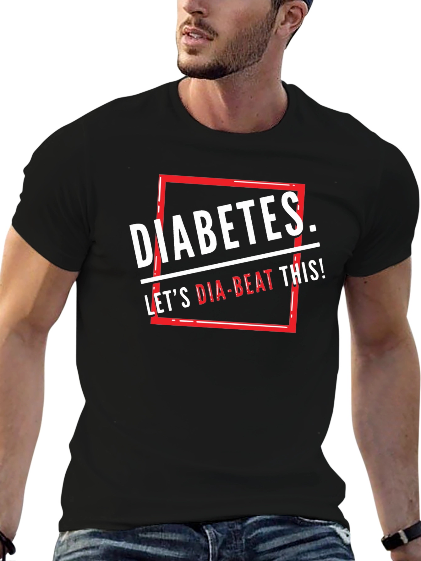 Diabetes Lets Dia-Beat This! Graphic T-Shirt