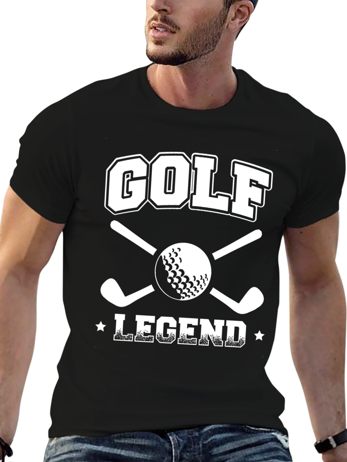 Golf Legend Black T-Shirt