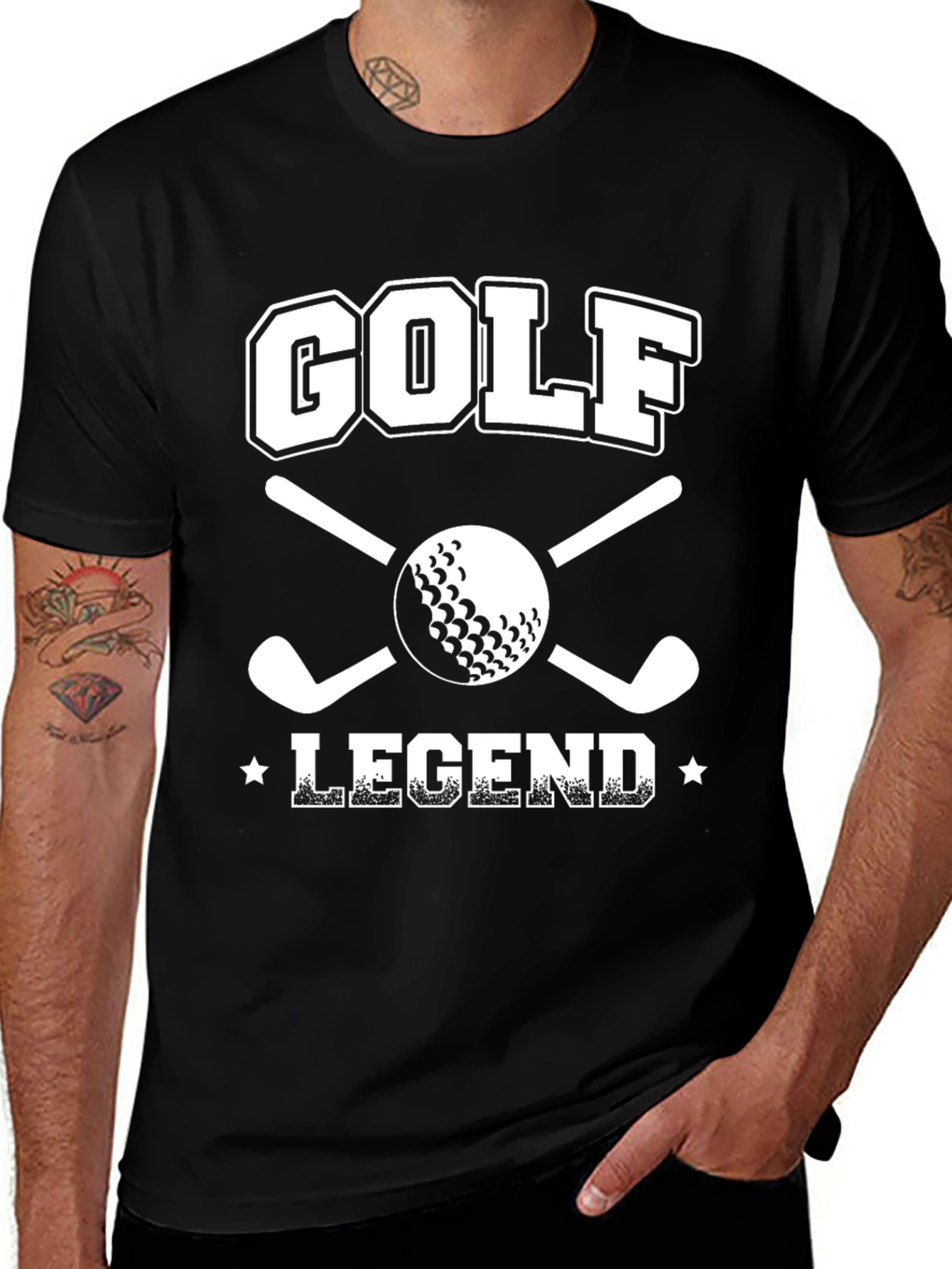 Golf Legend Black T-Shirt
