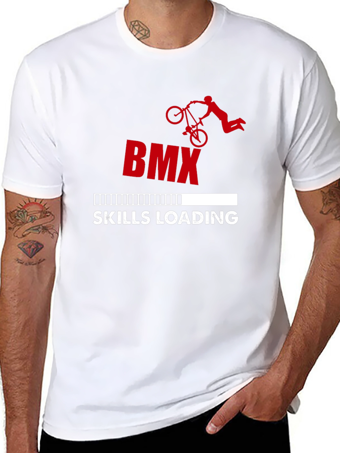 BMX Skills Loading Graphic T-Shirt
