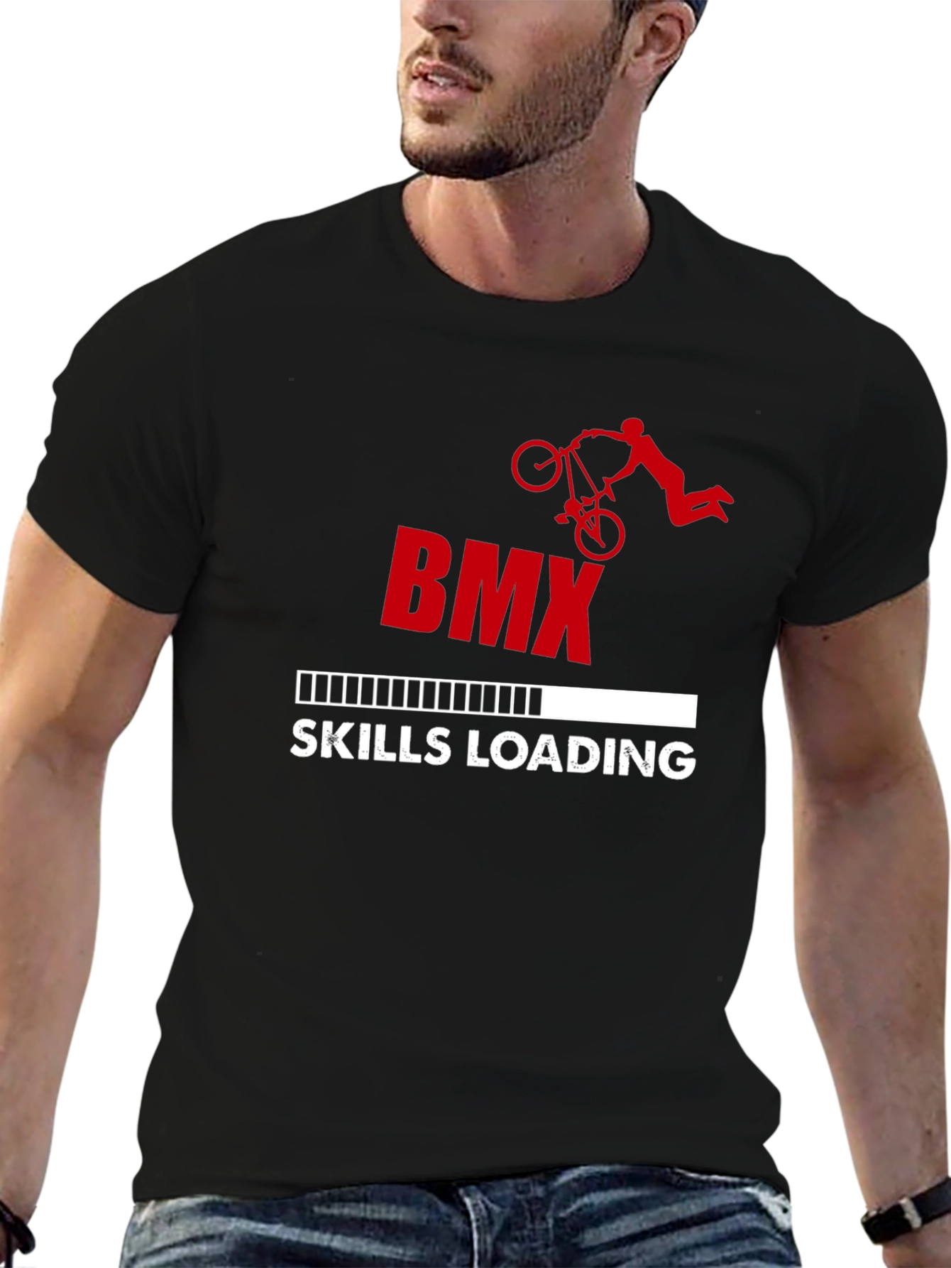 BMX Skills Loading Graphic T-Shirt