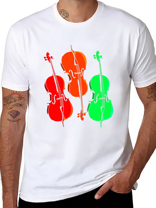 Colorful Cello Trio Black T-Shirt
