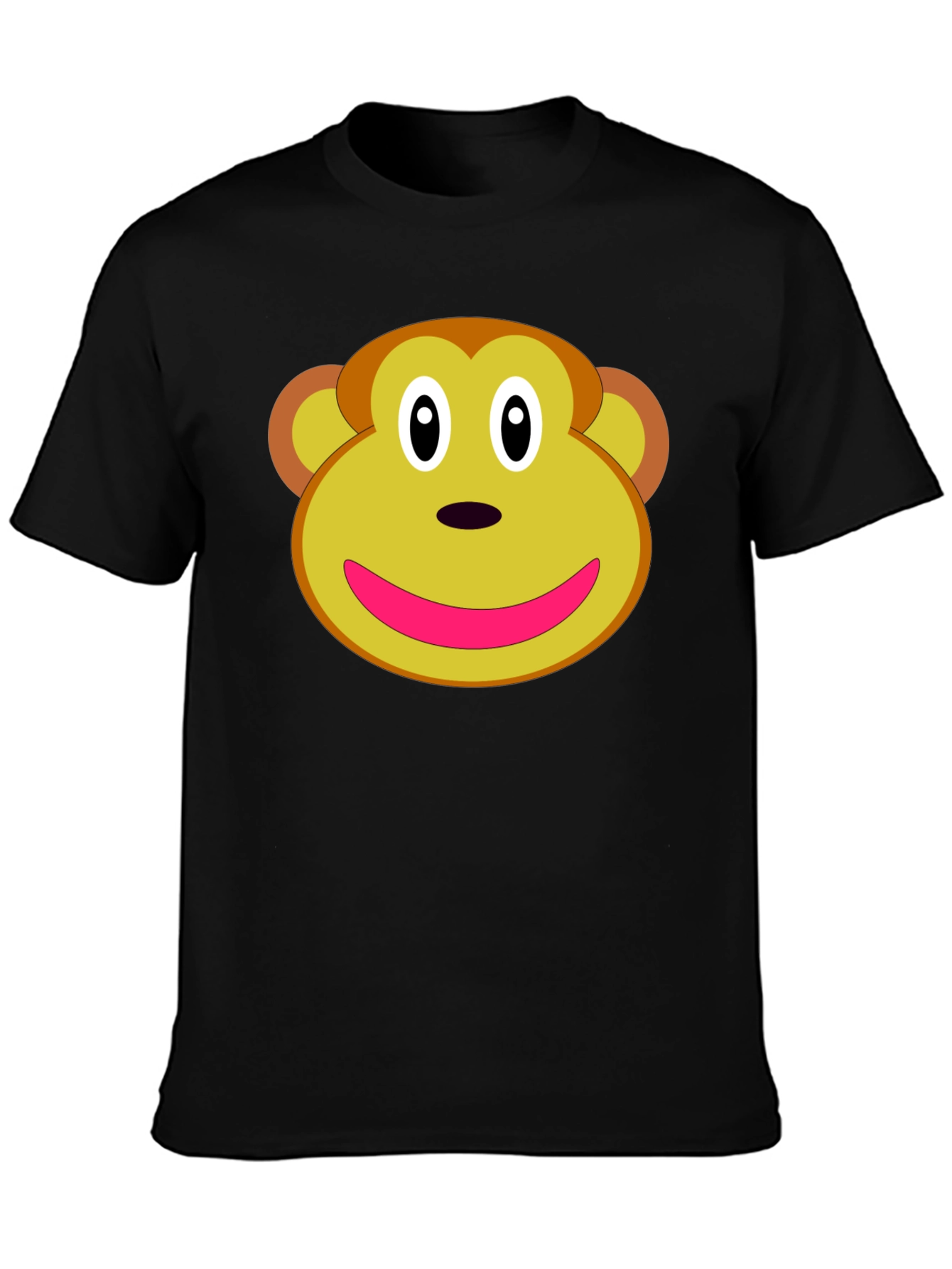 Monkey Face Graphic Tee - Novelty T-Shirt