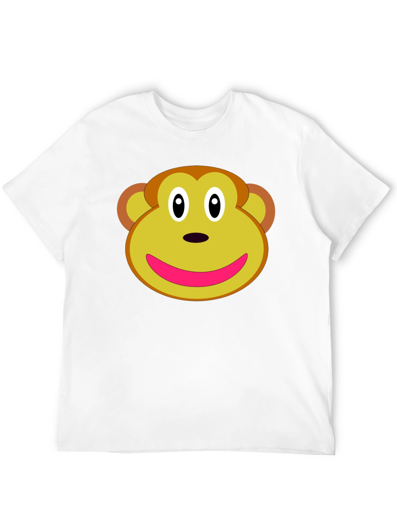 Monkey Face Graphic Tee - Novelty T-Shirt