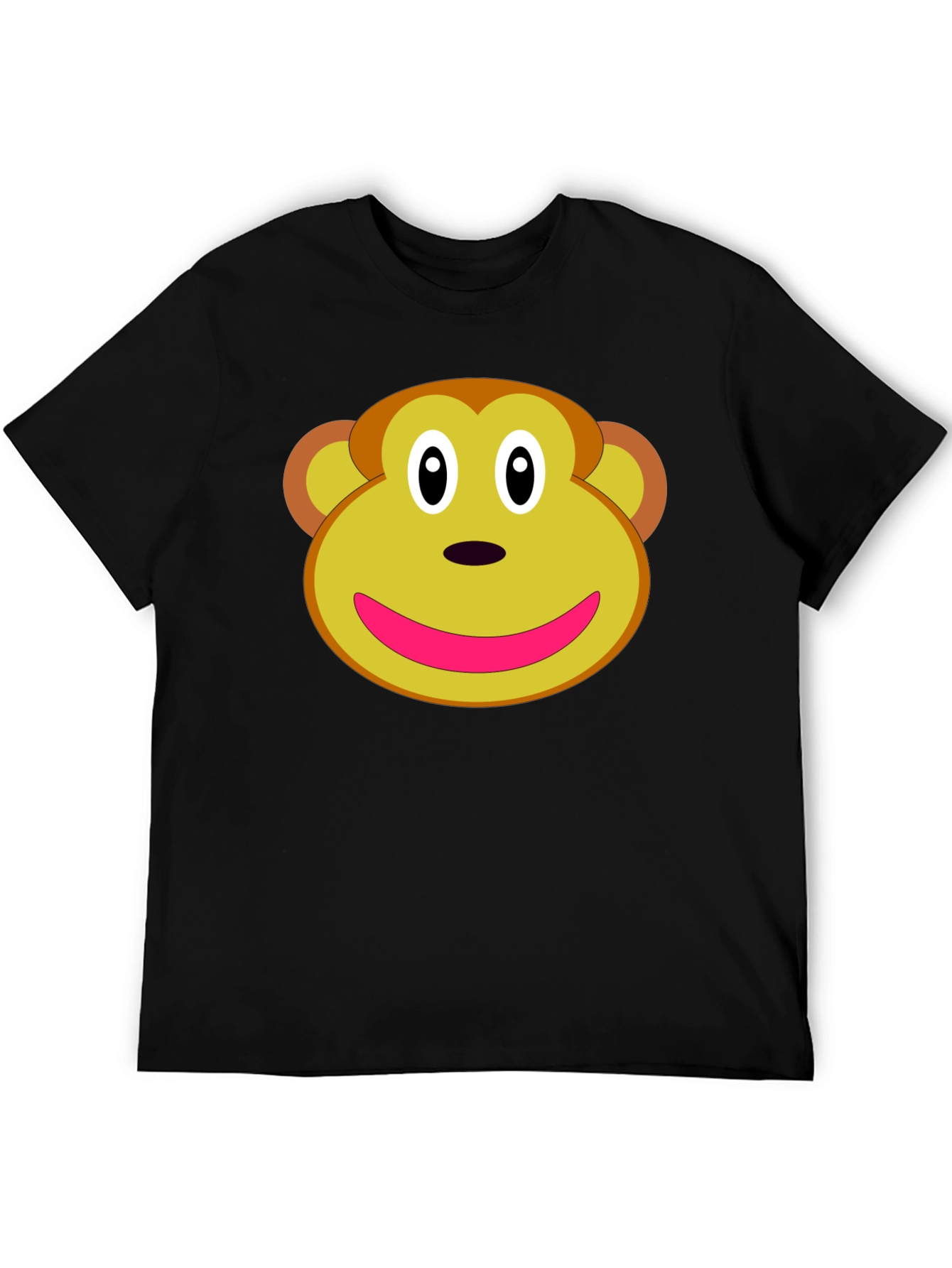 Monkey Face Graphic Tee - Novelty T-Shirt