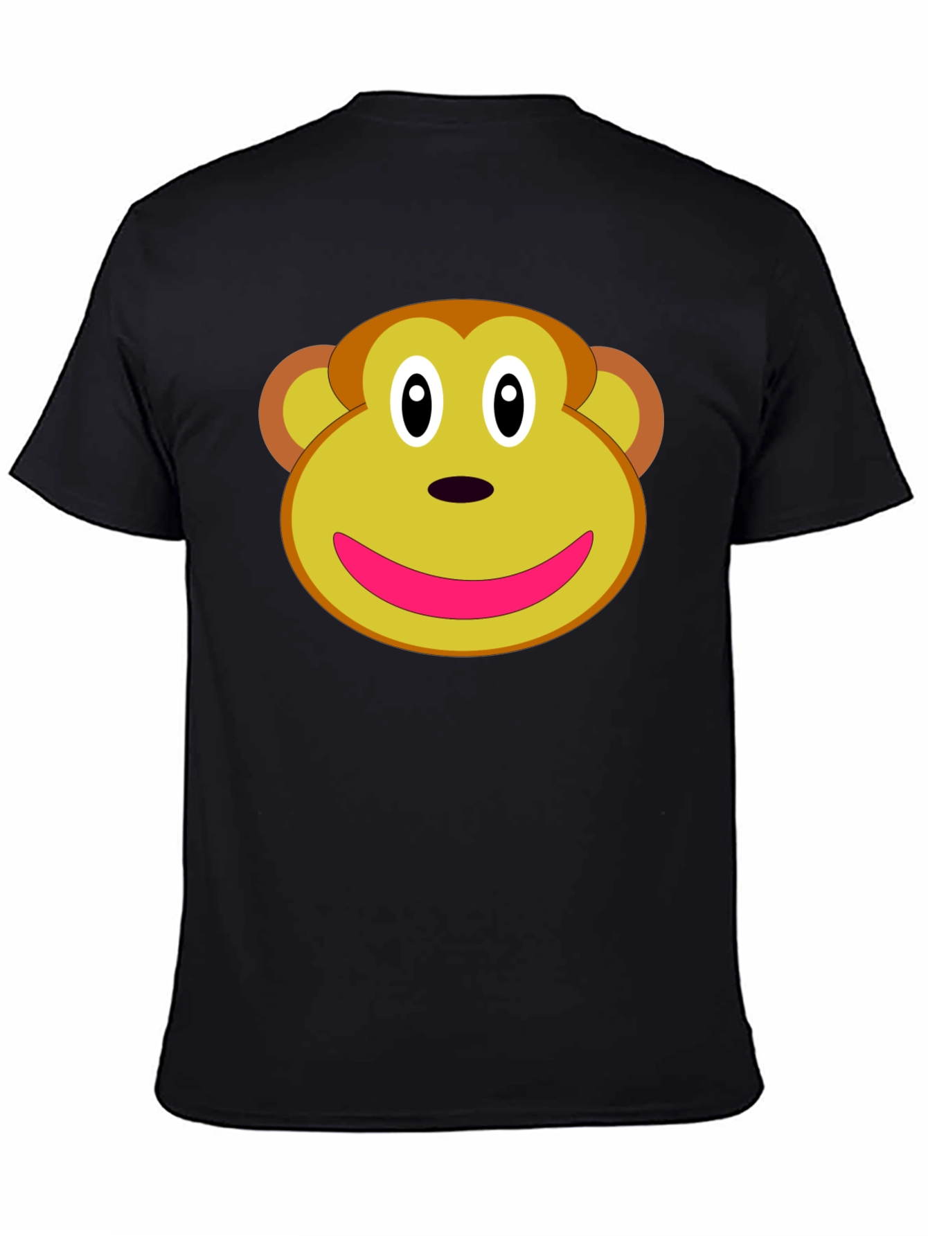 Monkey Face Graphic Tee - Novelty T-Shirt