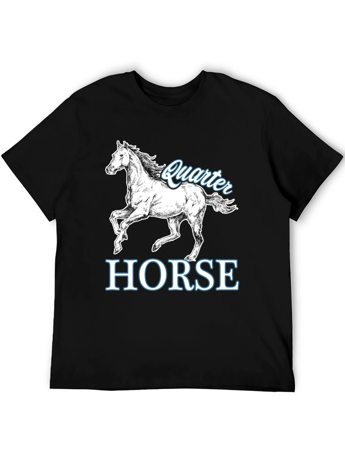 Quarter Horse Graphic T-Shirt - Black