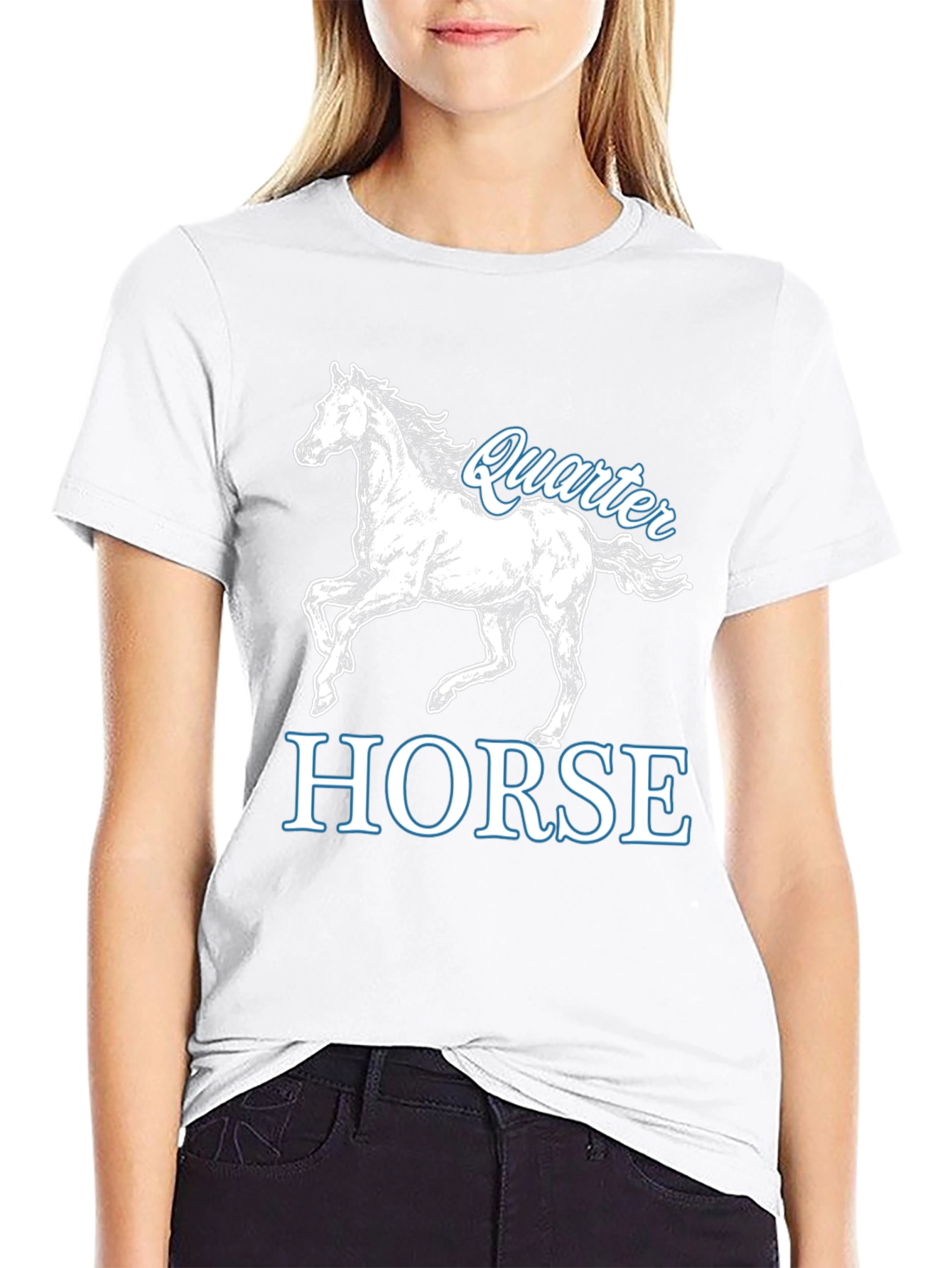 Quarter Horse Graphic T-Shirt - Black