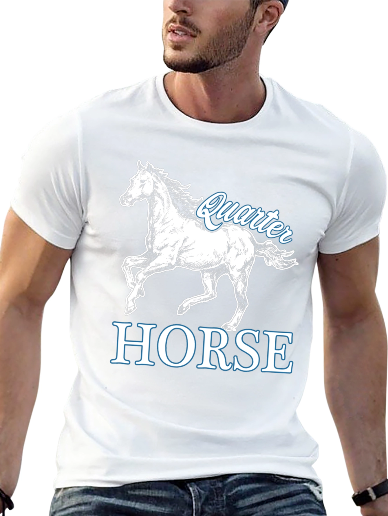 Quarter Horse Graphic T-Shirt - Black