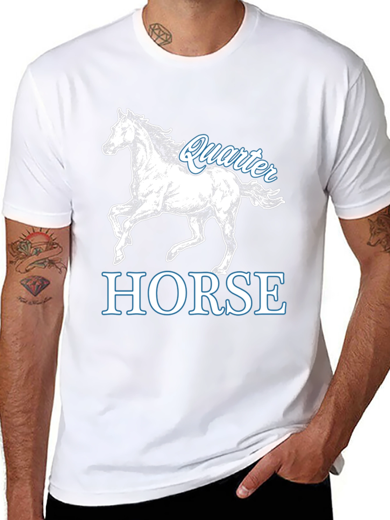 Quarter Horse Graphic T-Shirt - Black
