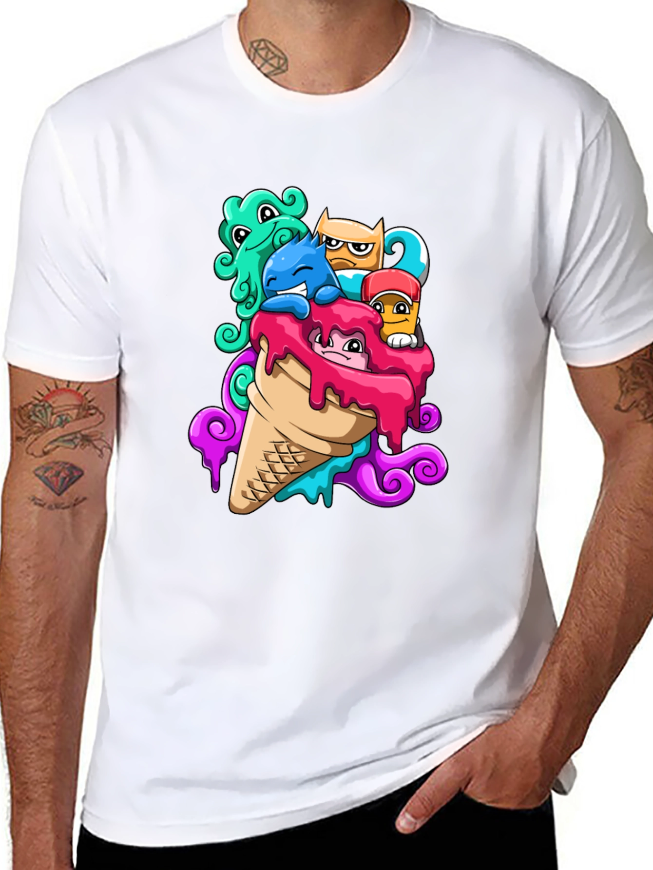 Monster Ice Cream Graphic Tee