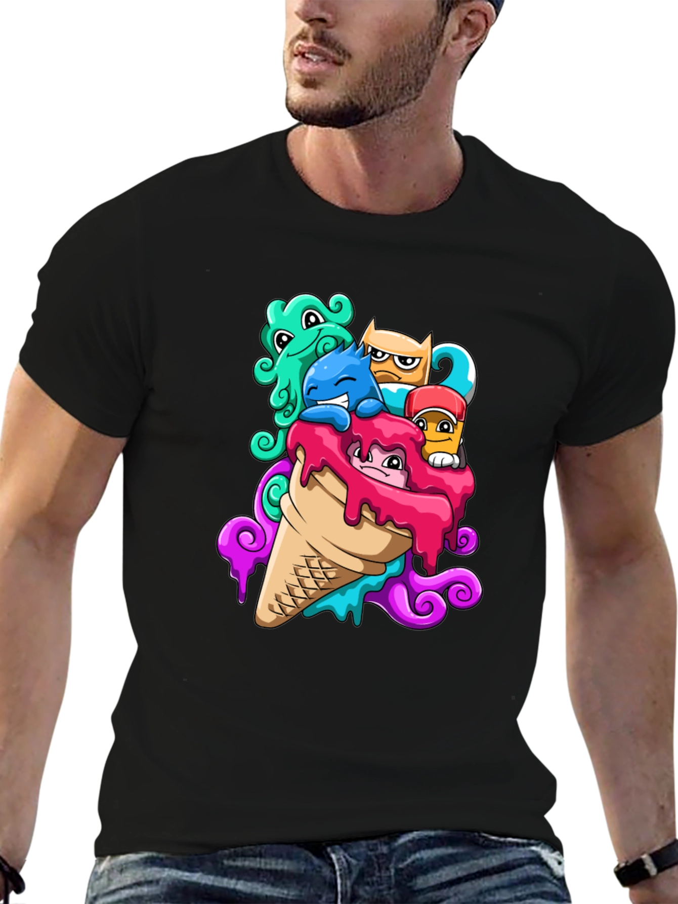 Monster Ice Cream Graphic Tee