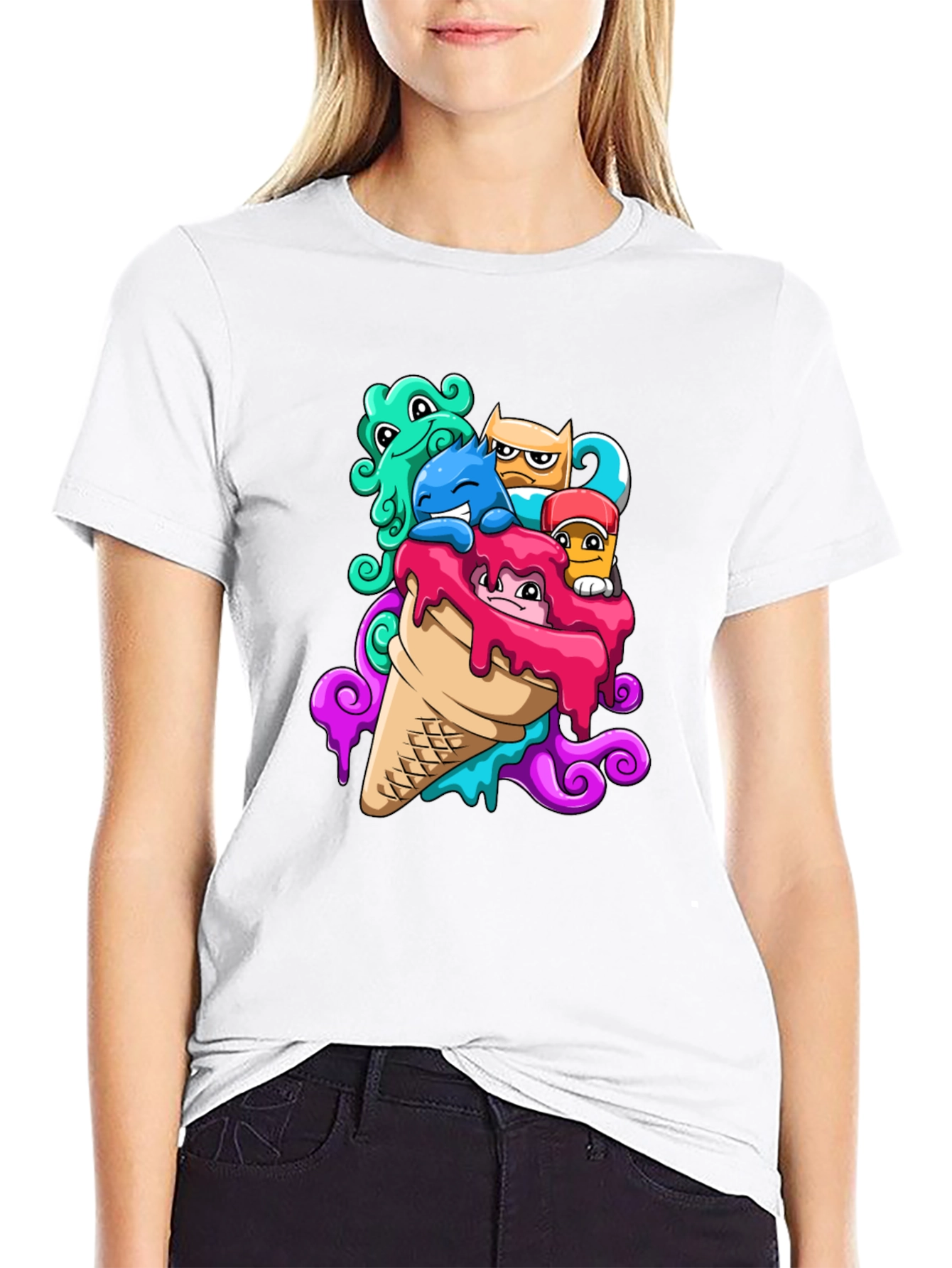 Monster Ice Cream Graphic Tee