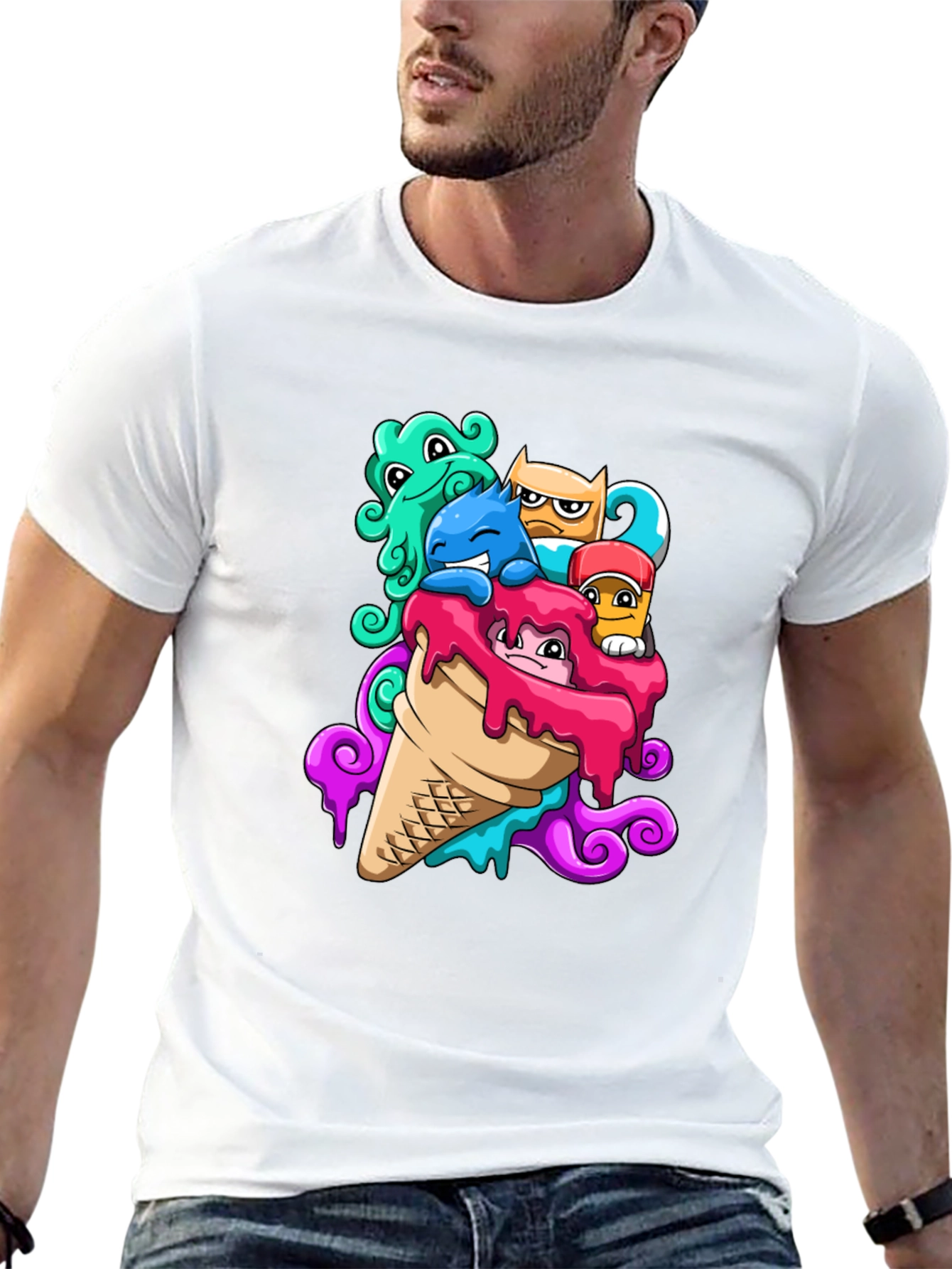 Monster Ice Cream Graphic Tee