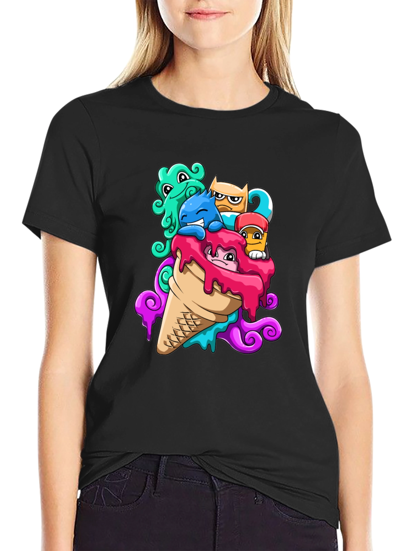 Monster Ice Cream Graphic Tee