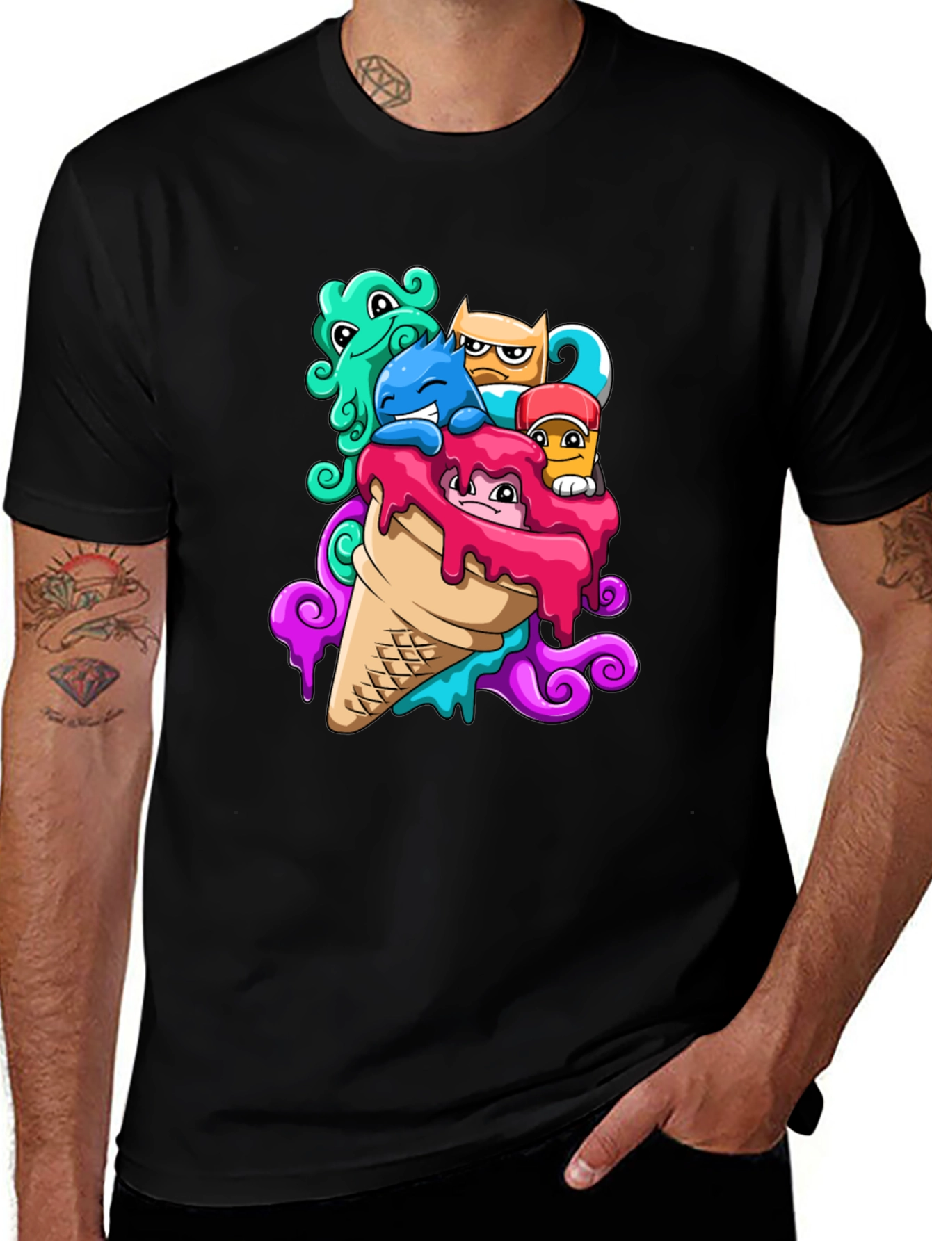 Monster Ice Cream Graphic Tee