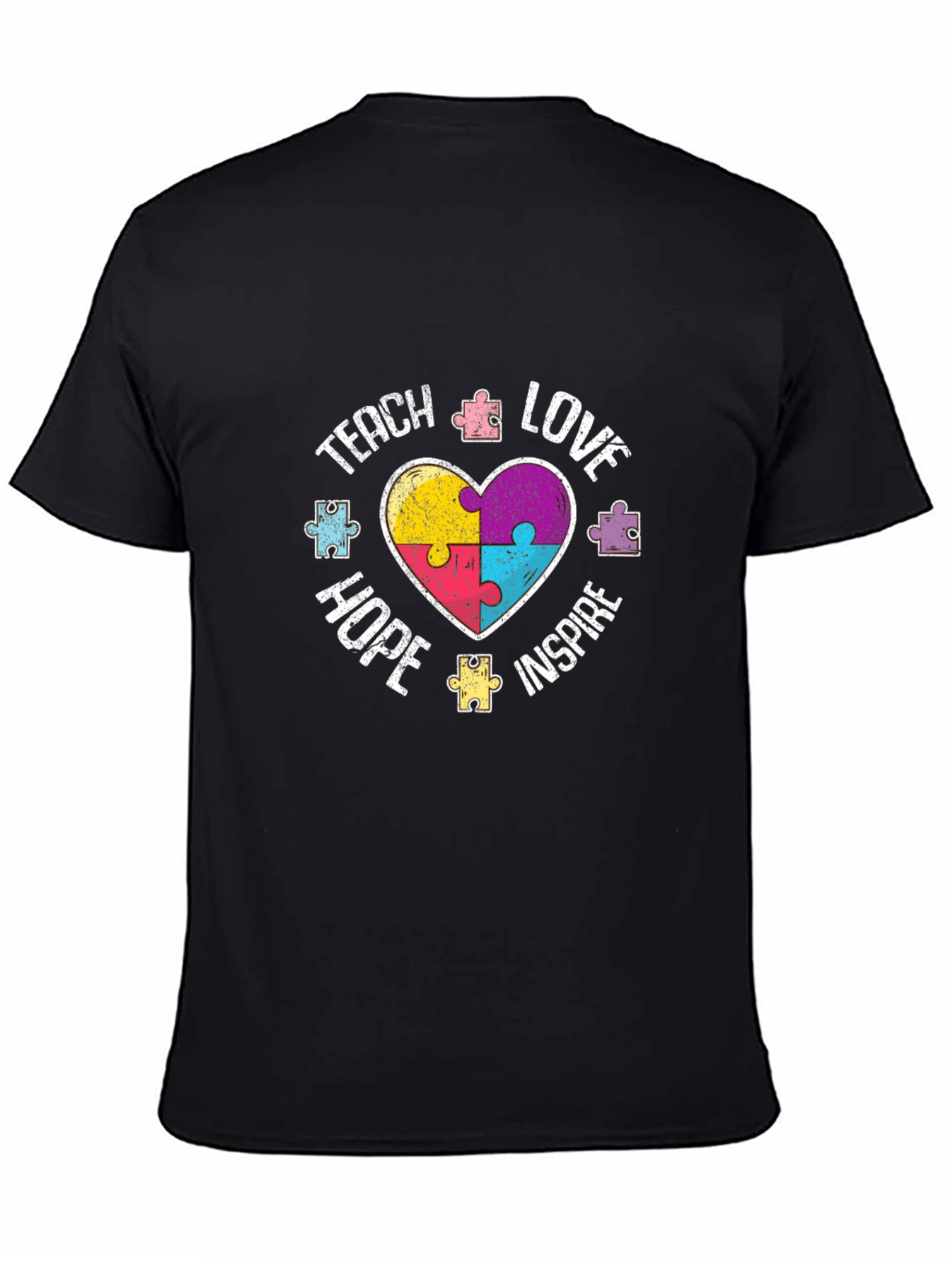Teach Love Hope Inspire Autism Awareness T-Shirt