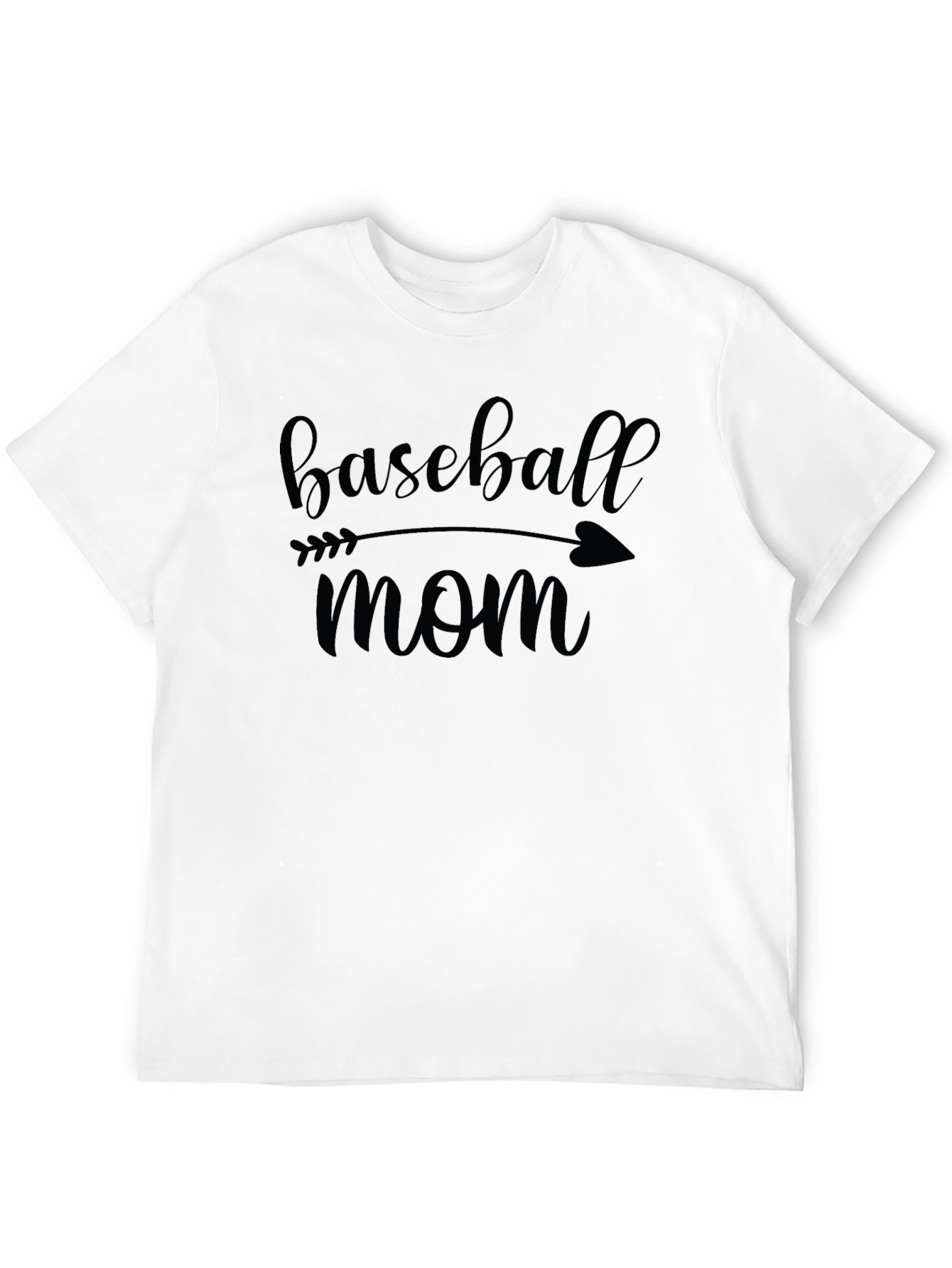 Baseball Mom Graphic T-Shirt - Trendy Casual Tee