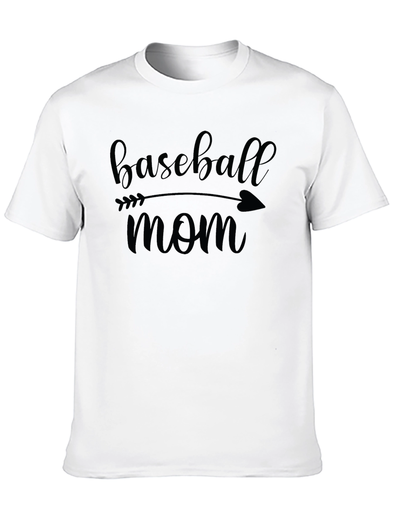 Baseball Mom Graphic T-Shirt - Trendy Casual Tee