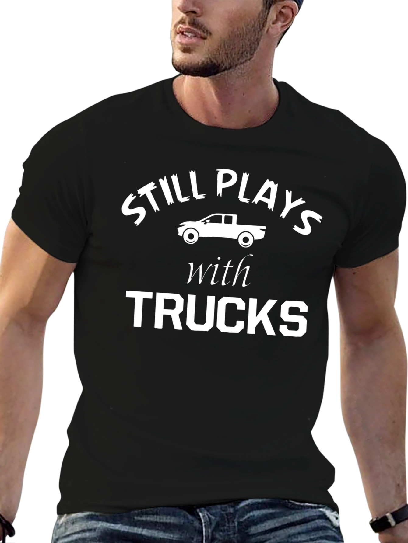 Still Plays with Trucks Graphic Tee