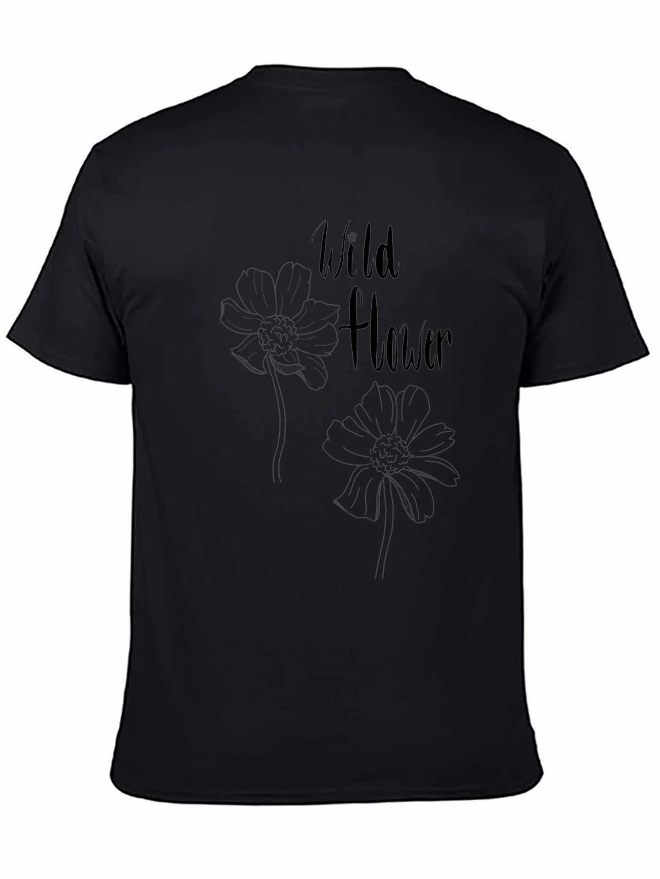 Wildflower Graphic Tee - Black