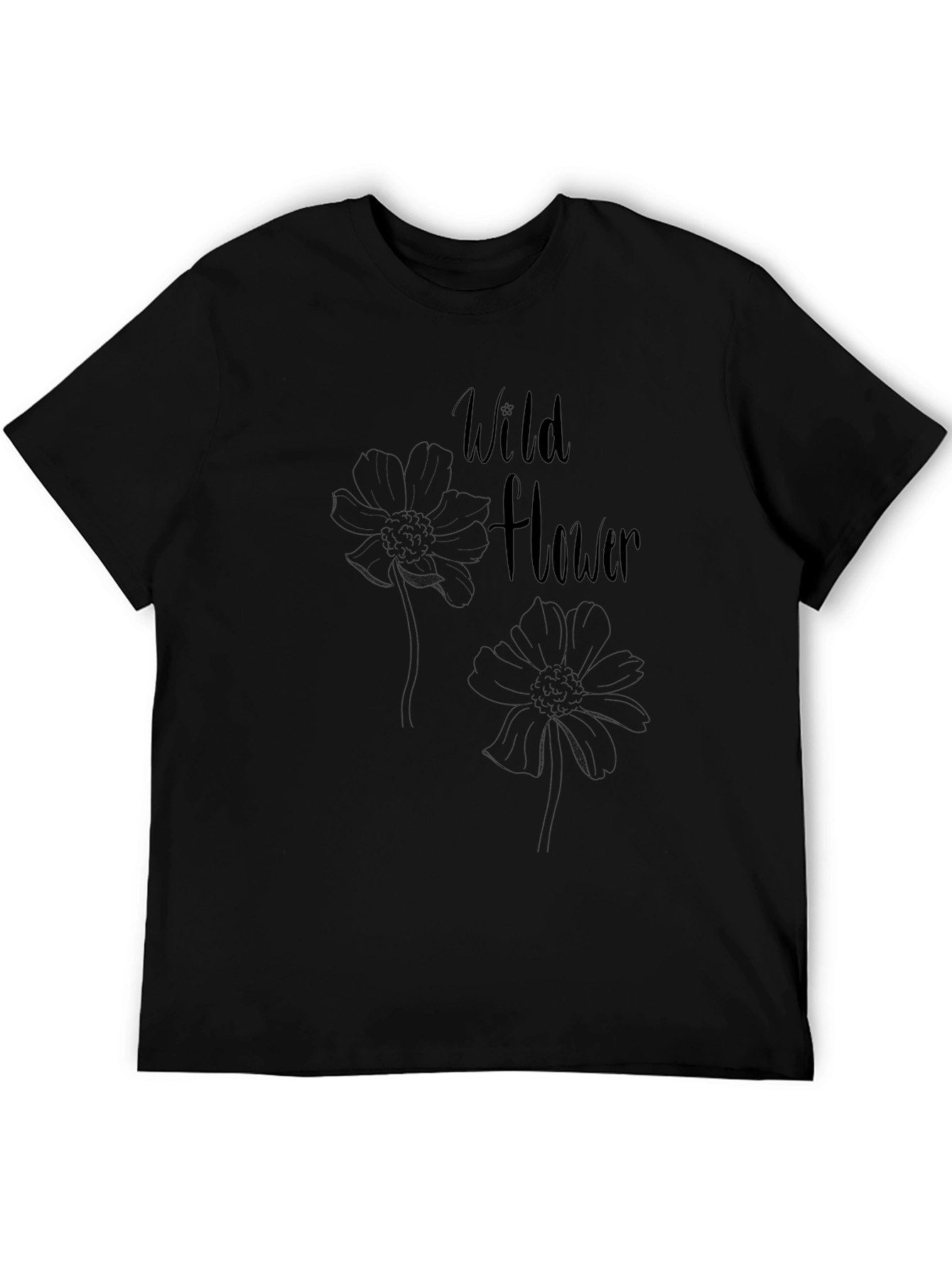 Wildflower Graphic Tee - Black