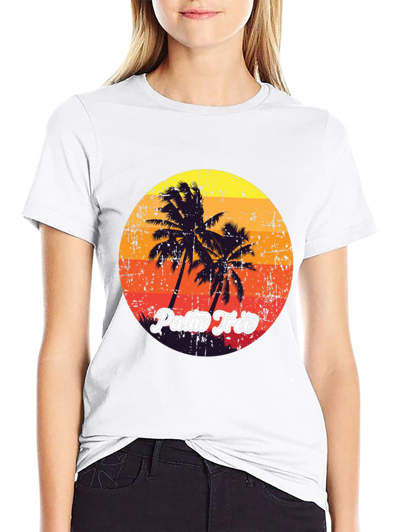 Retro Palm Tree Graphic Tee