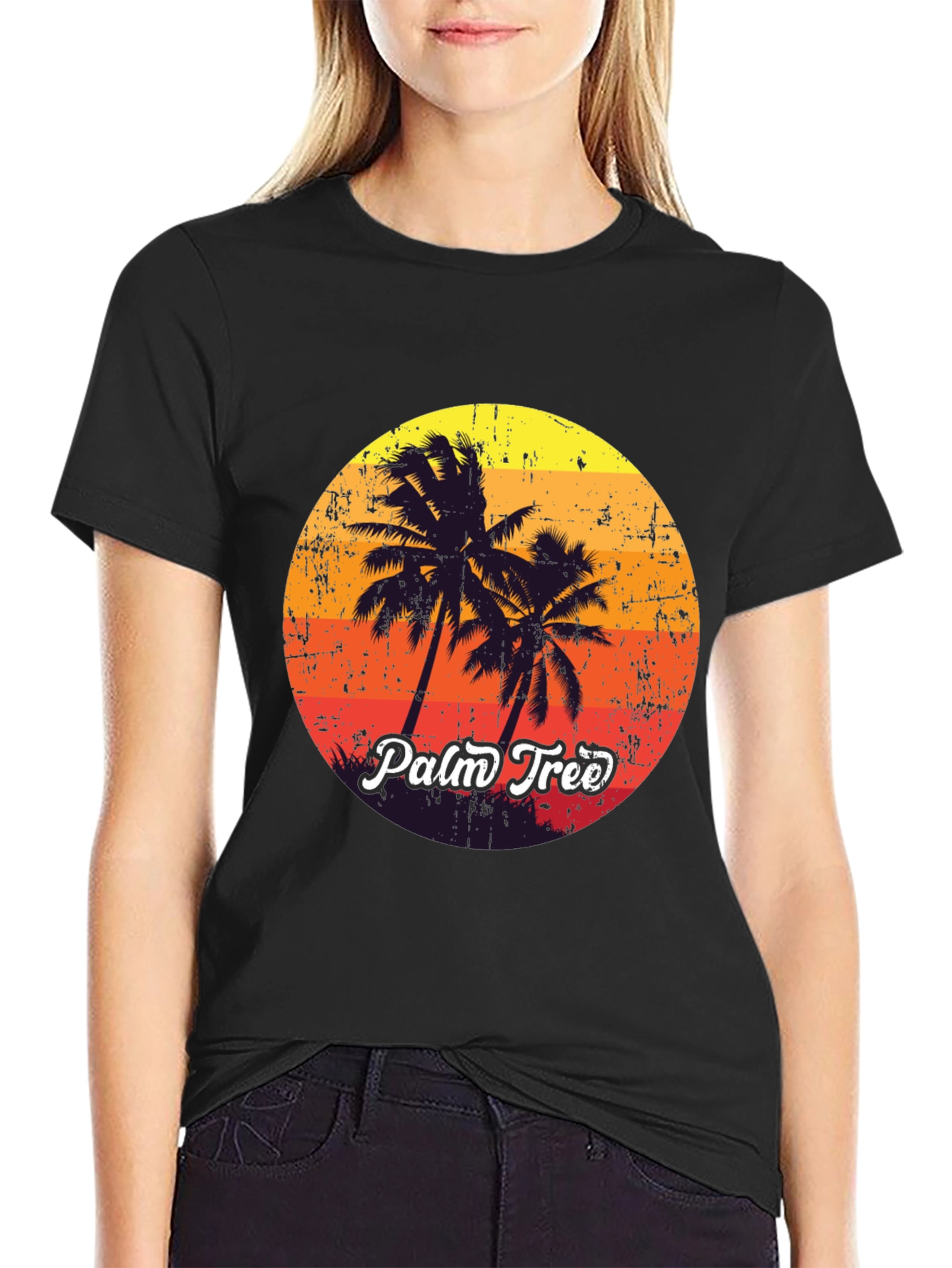 Retro Palm Tree Graphic Tee