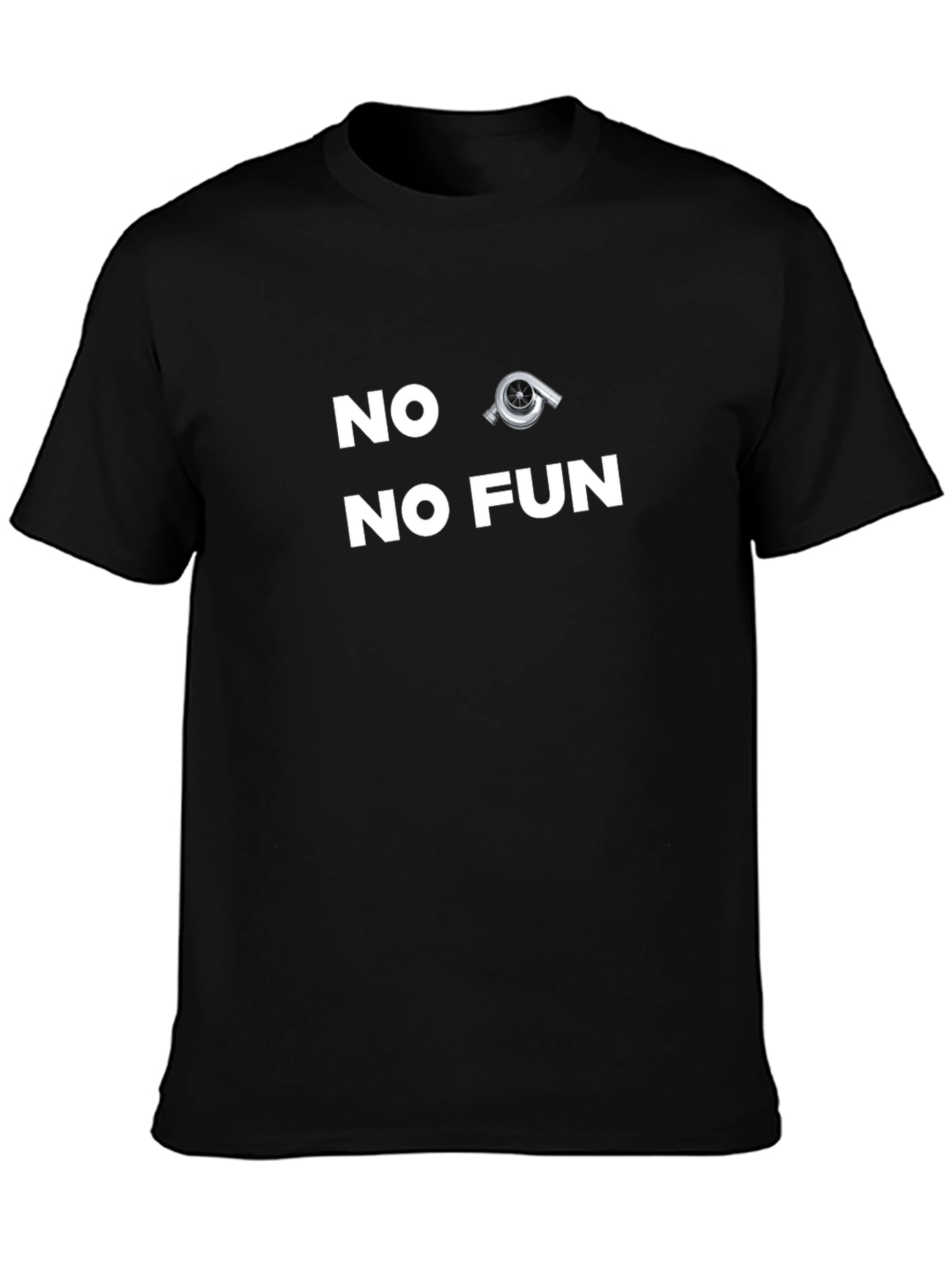 No Turbo No Fun Black T-Shirt
