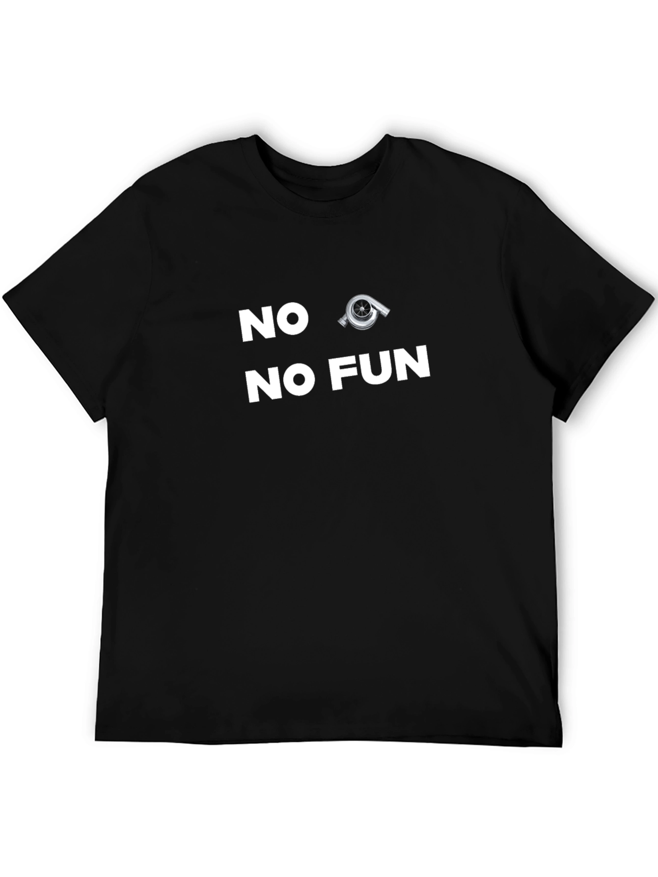 No Turbo No Fun Black T-Shirt