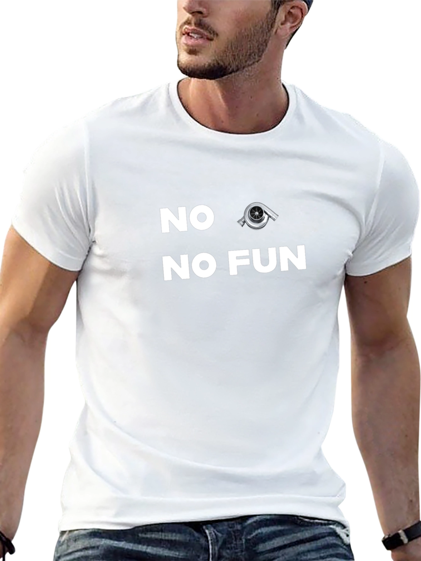 No Turbo No Fun Black T-Shirt