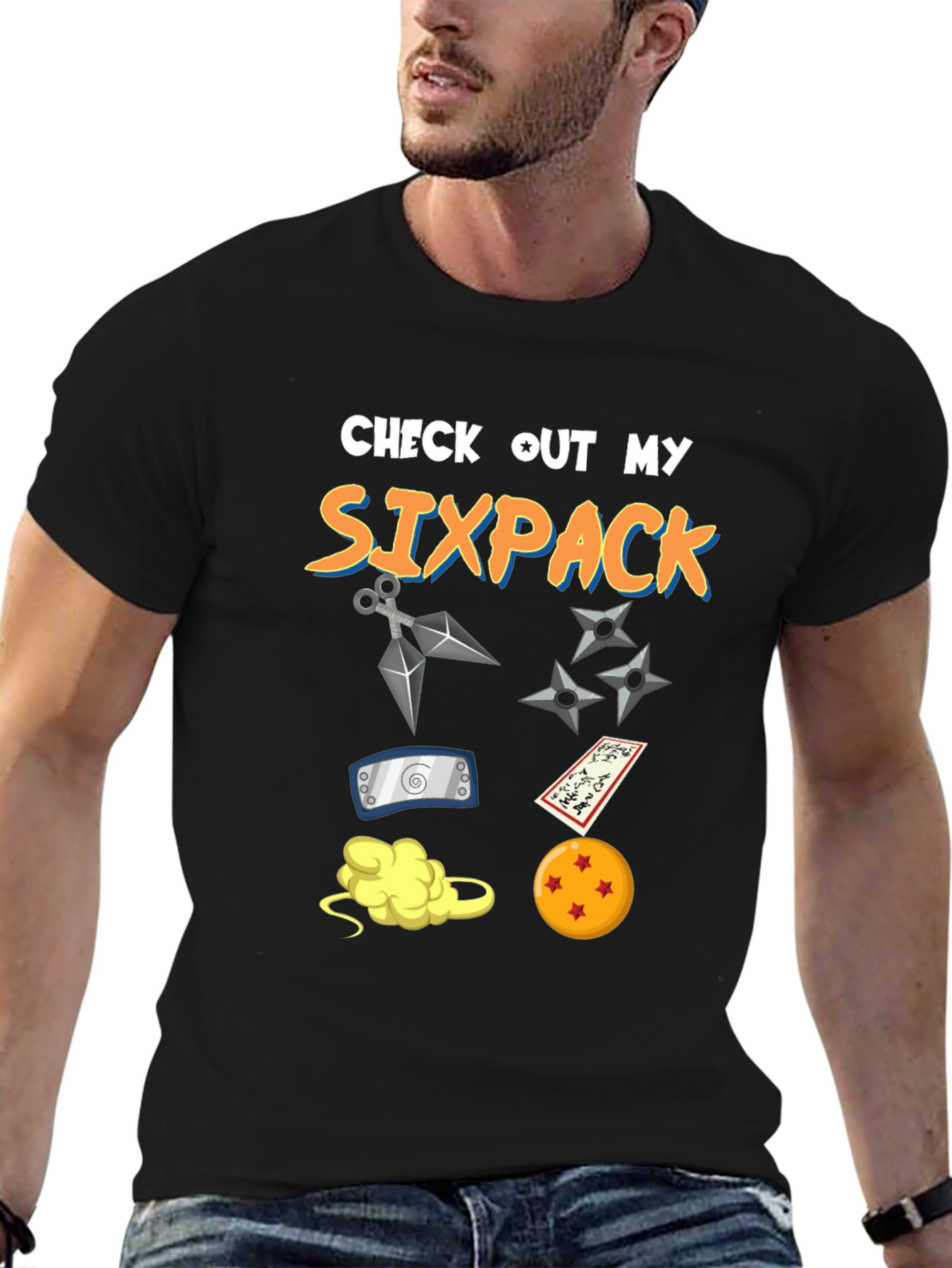 Anime Sixpack Graphic T-Shirt