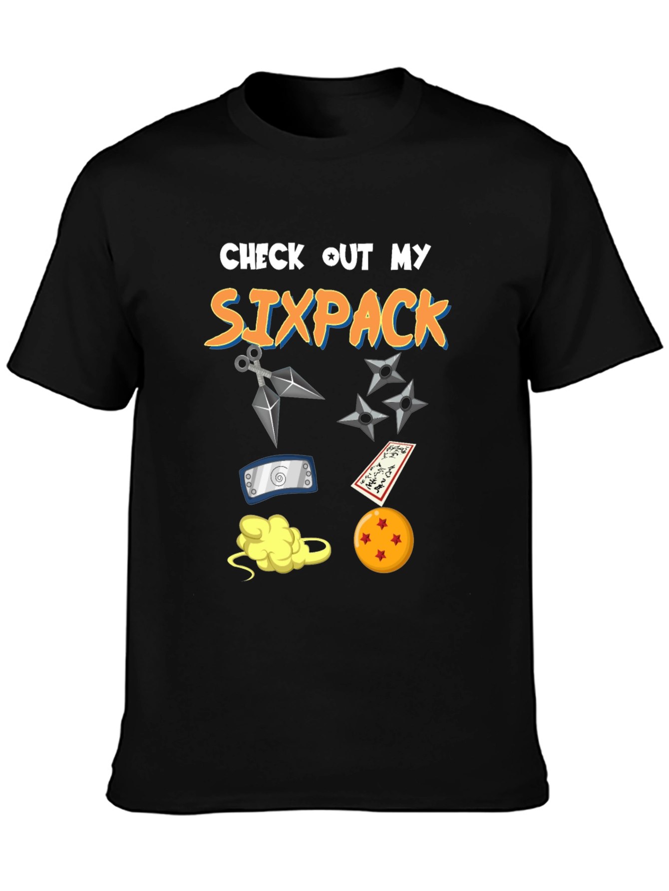 Anime Sixpack Graphic T-Shirt