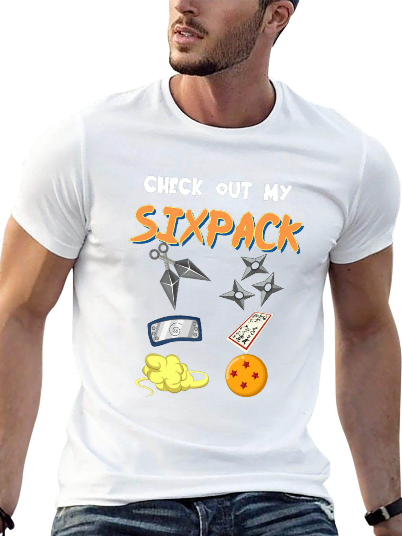 Anime Sixpack Graphic T-Shirt